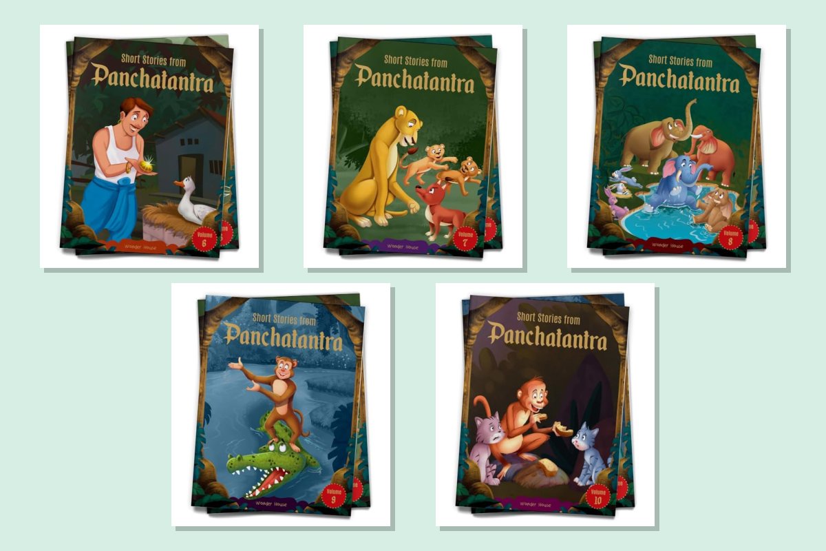 Short Stories From Panchatantra Combo: Volumes 6 to 10