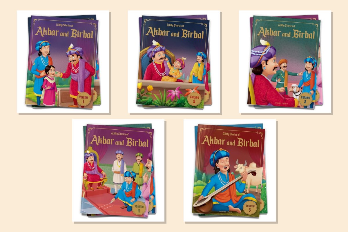 Witty Stories of Akbar and Birbal Combo: Volumes 1 to 5