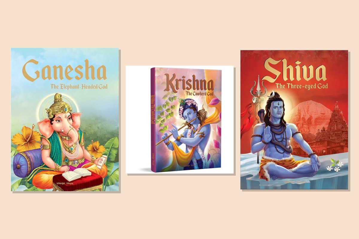 Illustrated Stories From Indian Mythology Combo: Ganesha, Krishna and Shiva