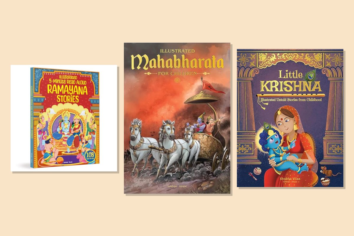 Great Indian Epics Combo: Ramayana, Mahabharata and Little Krishna