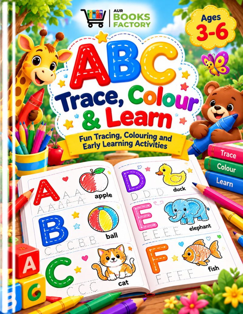 ABC - Trace, Colour & Learn