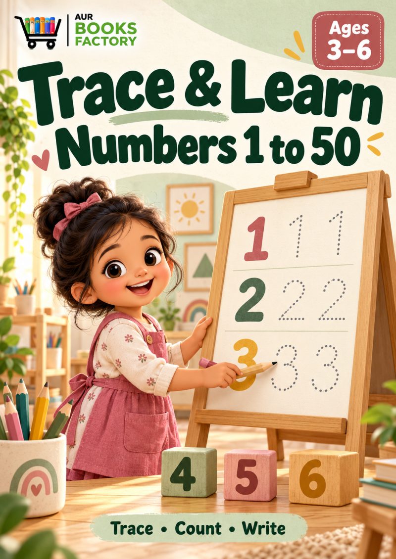 Trace & Learn Numbers 1 to 50