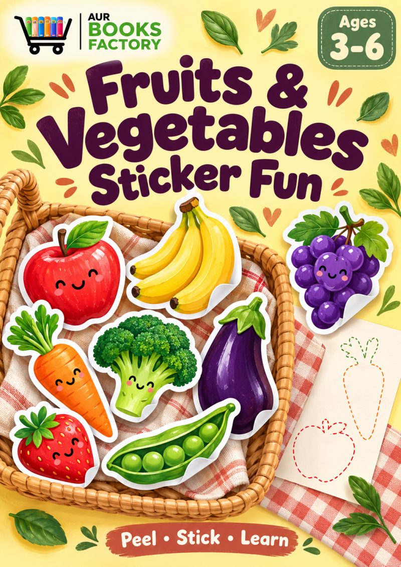 Fruits & Vegetables Sticker Fun