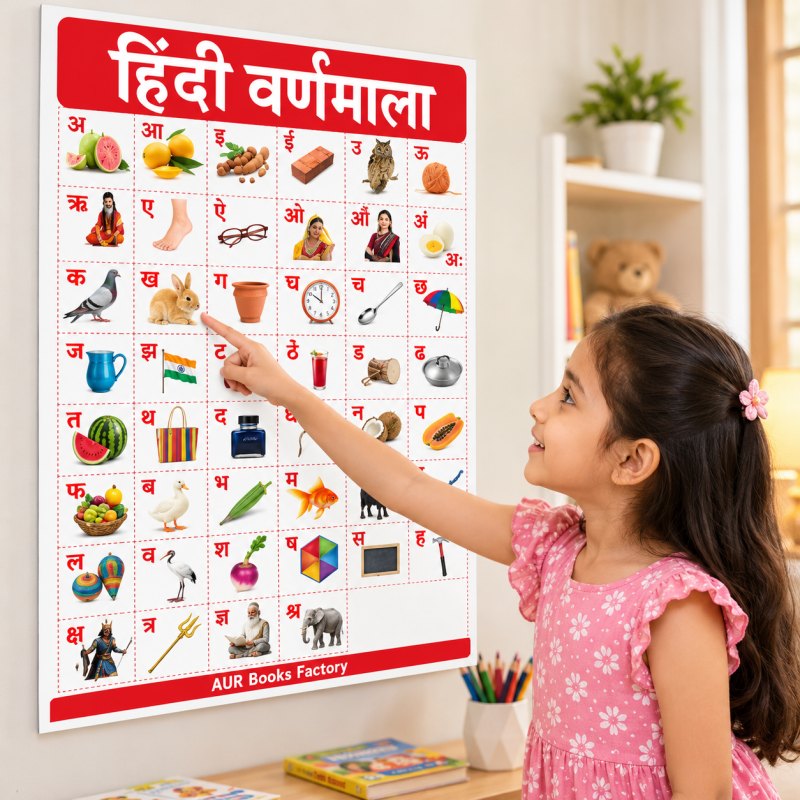 Hindi Varnmala - My First Early Learning Wall Chart: For Preschool, Kindergarten, Nursery And Homeschooling (19 Inches X 29 Inches)