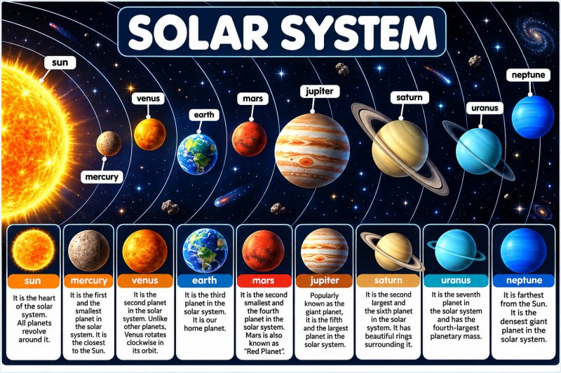 Solar System - My First Early Learning Wall Chart (19 Inches X 29 Inches)