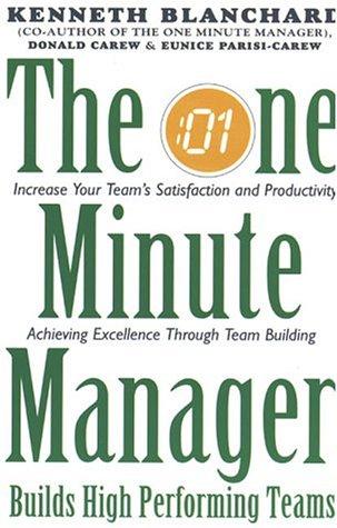 ONE MIN. MANAGER BUILDS HIGH PERF. TEAM