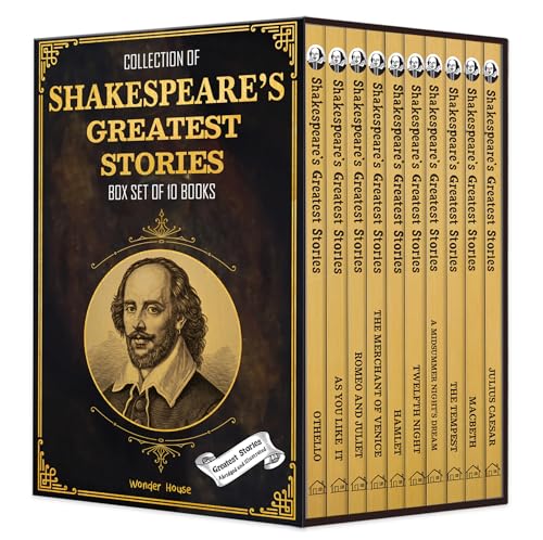 Collection of Shakespeare's Greatest Stories (Box Set of 10 Books) For Children