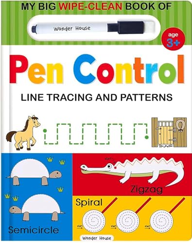 My Big Wipe And Clean Book of Pen Control for Kids : Line Tracing And Patterns