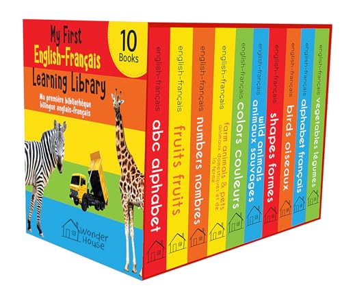 My First English-French Learning Library (Ma première bibliothèque bilingue anglais-français) : Boxset of 10 English - French Board Books
