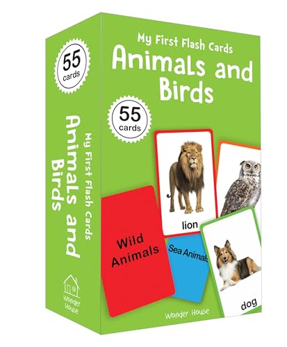 My First Flash Cards Animal And Birds : 55 Early Learning Flash Cards For Kids