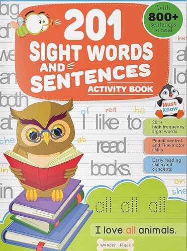 201 Sight Words And Sentence (With 800+ Sentences To Read): Activity Book For Children