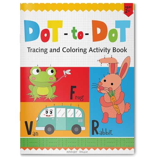 Preschool Activity Book: Dot-To-Dot - Tracing and Coloring Activity Book For Kids