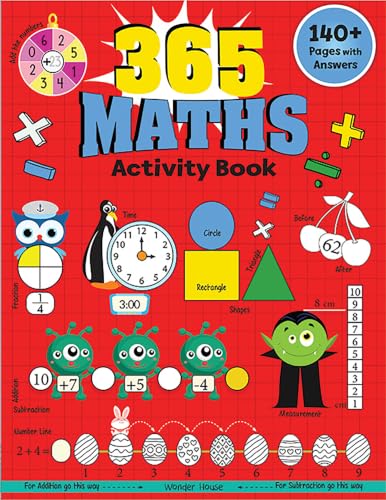 365 Maths Activity Book For Kids: Age 5+