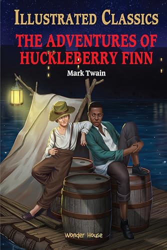 The Adventures of Huckleberry Finn : Illustrated Abridged Children Classic English Novel with Review Questions (Hardback)