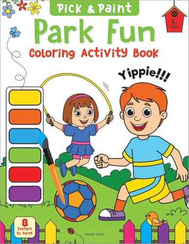 Pick and Paint Coloring Activity Book For Kids: Park fun