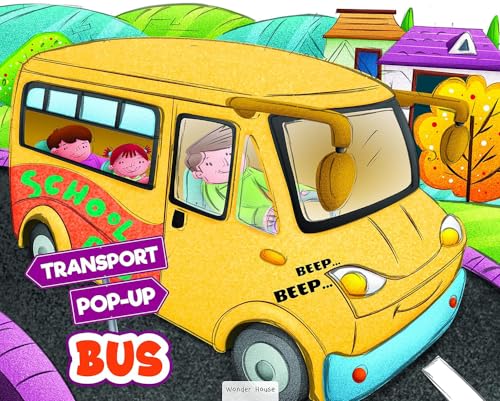 Pop-up Transport - Bus - Gorgeously Illustrated Pop-up Book For Children - Learn About The World of Buses and What All They Do