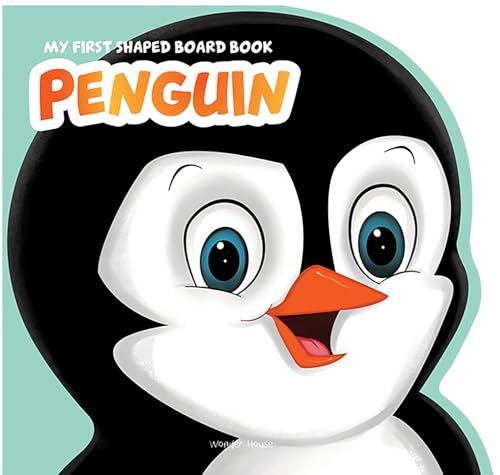 My First Shaped Board Book - Penguin, Die-Cut Animals, Picture Book for Children