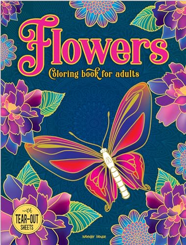 Flowers Coloring Book for adults