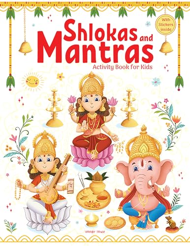 Shlokas and Mantras - Activity Book For Kids - Illustrated Book With Engaging Activities and Sticker Sheets
