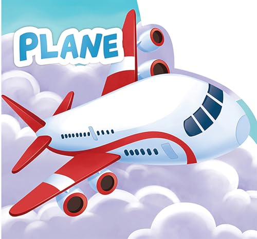 My First Shaped Board Book For Children: Transport - Airplane, Die-Cut Animals, Picture Book for Children