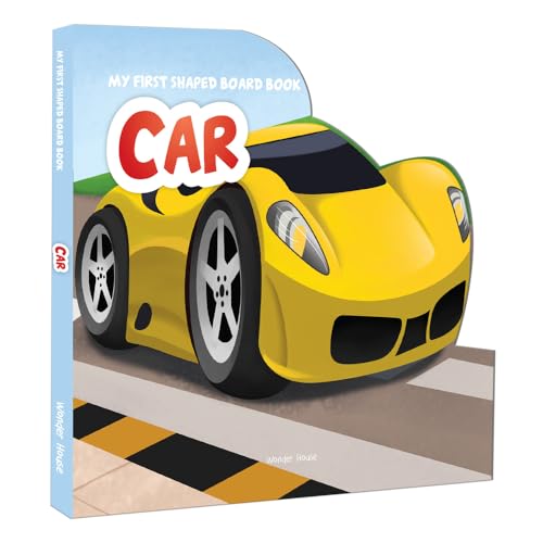 My First Shaped Board Book For Children: Transport - Car, Die-Cut Animals, Picture Book for Children