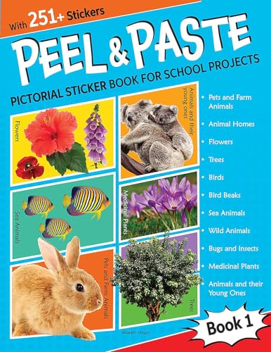 Peel & Paste - Pictorial Sticker Book For School Projects - Book 1