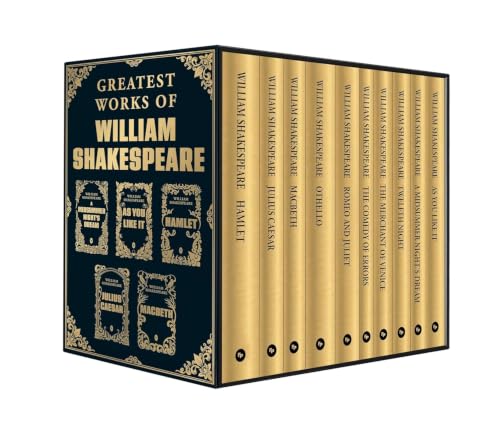 Greatest Works of William Shakespeare (Boxed Set of 10) - Hamlet | Othello | The Merchant of Venice | Macbeth | The Comedy of Errors | Romeo and Juliet | Julius Caeser | Twelfth Night | A Midsummer Night's Dream | As You Like It