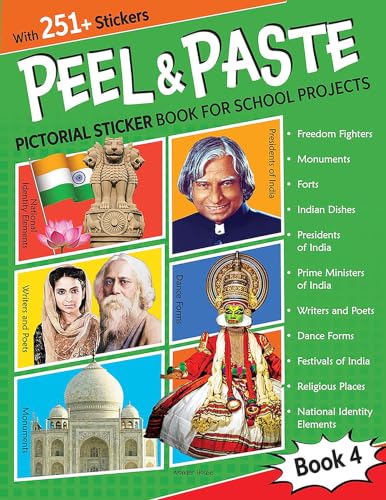 Peel & Paste - Pictorial Sticker Book For School Projects - Book 4