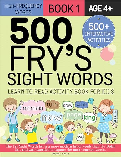500 Fry’s Sight Words: Learn to Read Activity Book for Kids-Book-1