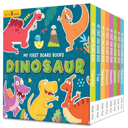 My First Board Books Dinosaur Box Set (8 Books Boxed Set)