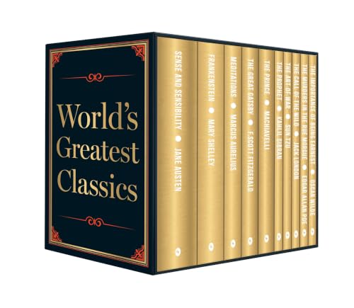 World's Greatest Classics (Boxed Set) (Call of the Wild; Frankenstein; The Art of War; The Great Gatsby; Sense and Sensibility; The Importance of Being Earnest; The Prophet; Meditations; The Prince; The Murders in the Rue Morgue)
