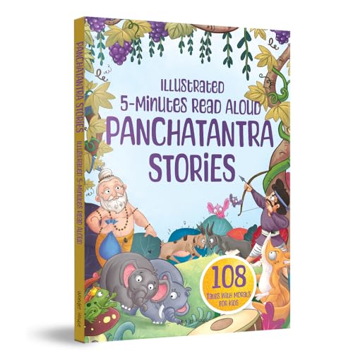 108 Illustrated 5 Minutes Read Aloud Panchatantra Stories: 108 Moral Stories for Kids