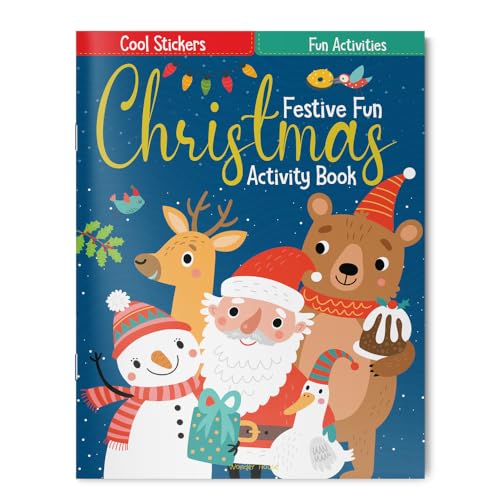 Festive Fun Christmas Activity Book with Stickers