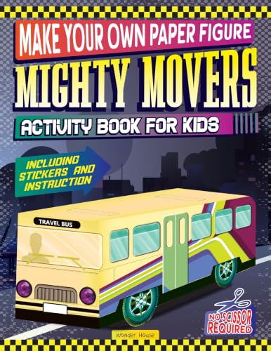 Make your own Paper Figure - Mighty Movers (Activity Book for kids)
