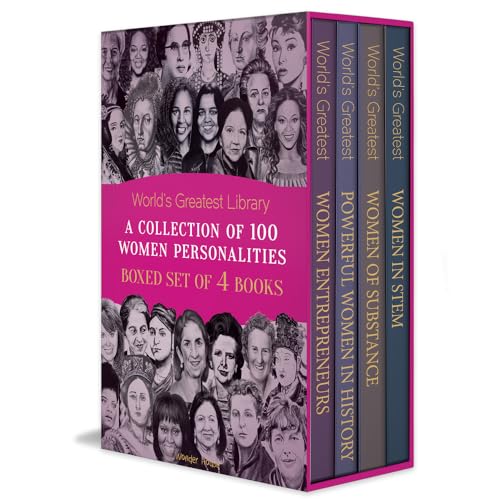 World’s Greatest Library- A Collection of 100 Women Personalities (Boxed Set of 4 books)