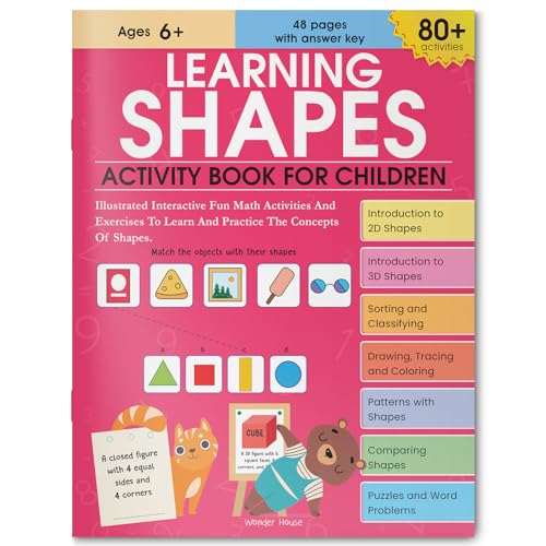 Learning Shapes Activity Book For Children