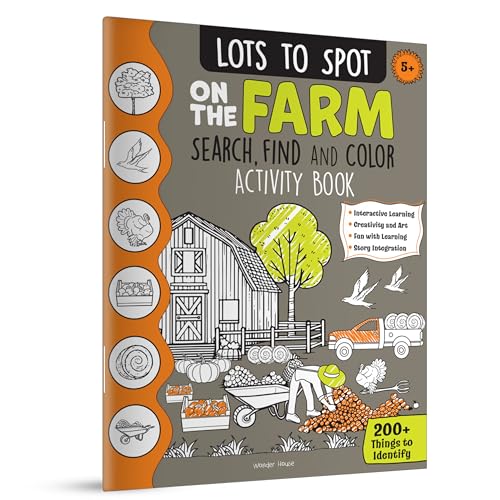 Lots to Spot On The Farm: Search, Find and Color Activity Book
