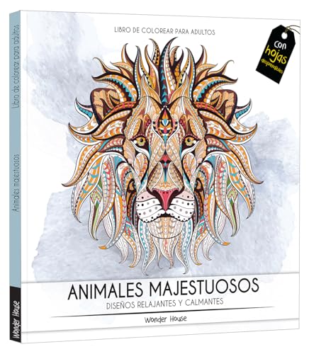 Adult Colouring Books Majestic Animals - Spanish