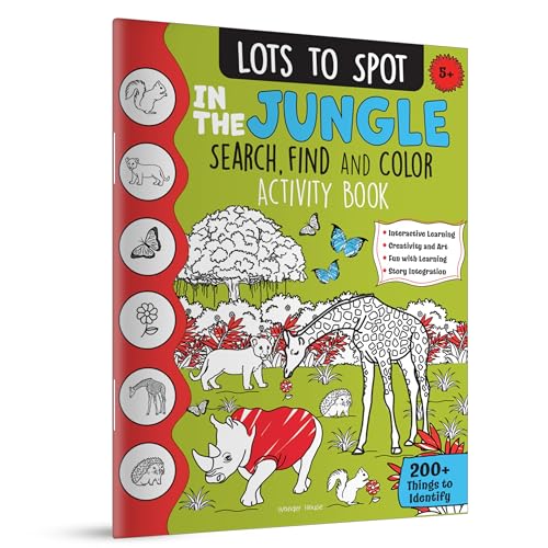 Lots to Spot In The Jungle: Search, Find and Color Activity Book
