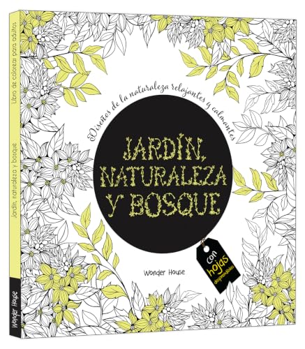 Adult Colouring Books Nature Garden and Forests - Spanish