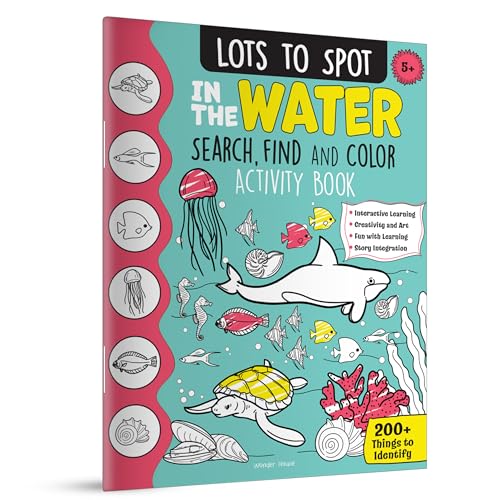 Lots to Spot In The Water: Search, Find and Color Activity Book