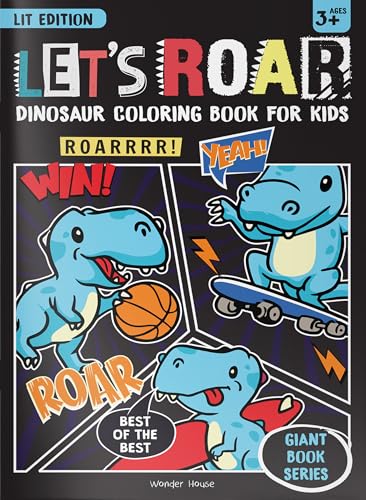 Let's Roar Giant Coloring Book For Kids