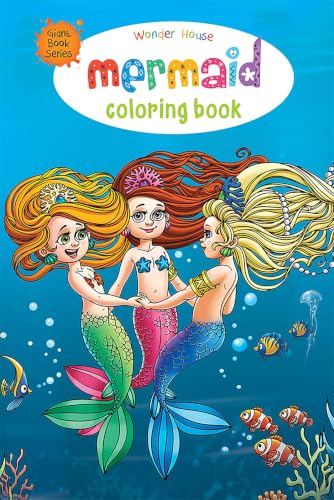 Mermaid Colouring Book (Giant Book Series): Jumbo Sized Colouring Books