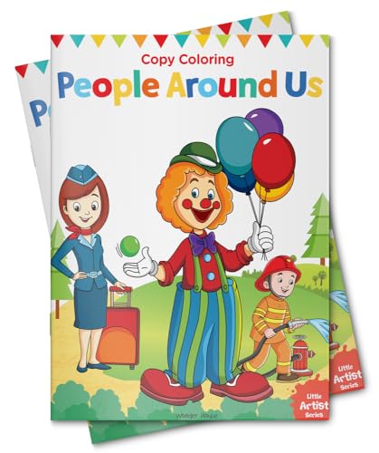 Little Artist Series People Around Us: Copy Colour Books