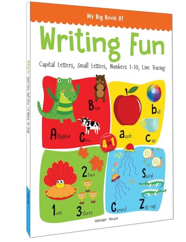 My Big Book of Writing Fun : Write And Practice Capital Letters, Small Letters, Numbers 1 To 10 And Line Tracing