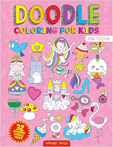 Doodle Coloring for Kids (Pink Edition)