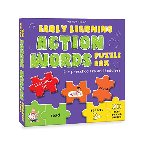 Early Learning Action Words Puzzle Box For Preschoolers And Toddlers - Learning Aid & Educational Toy (Jigsaw Puzzle for Kids Age 3 and Above)