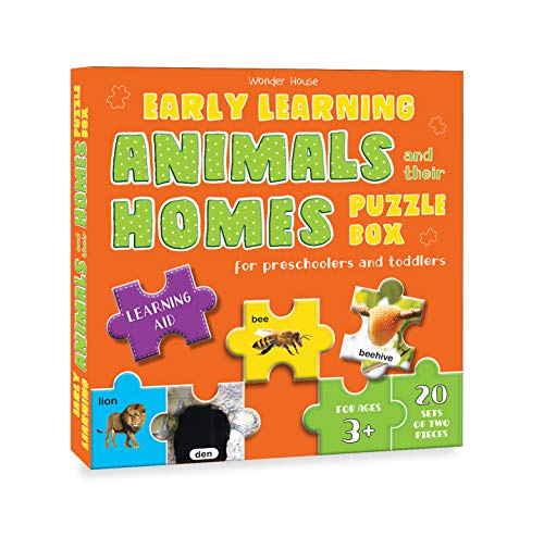 Early Learning Animals & Their Homes Puzzle Box For Preschoolers And Toddlers - Learning Aid & Educational Toy (Jigsaw Puzzle for Kids Age 3 and Above)