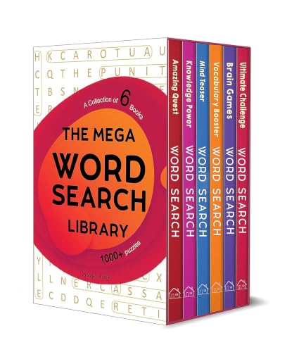 The Mega Word Search Library: Gift Boxset For Kids (A Collection of 6 Books)