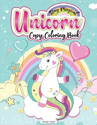 Stay Magical Unicorn Copy Coloring Book: Fun Activity Books For Children